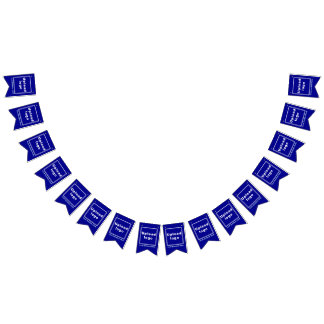 Business Name and Logo on Blue Swallowtail Bunting Flags