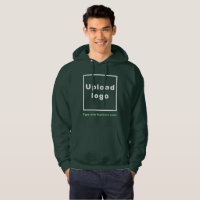 Business Name and Logo on Deep Forest Green