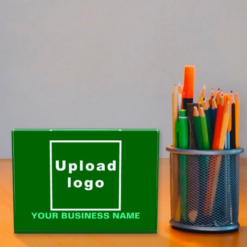 Business Name and Logo on Green Acrylic Block