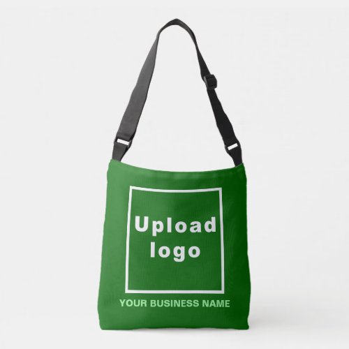 Business Name and Logo on Green Crossbody Bag