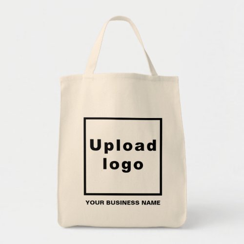 Business Name and Logo on Grocery Tote Bag