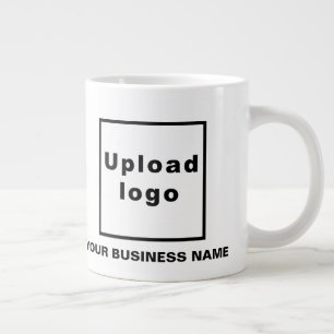 Business Name and Logo on Jumbo Mug