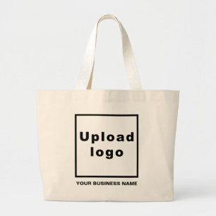 Business Name and Logo on Jumbo Tote Bag