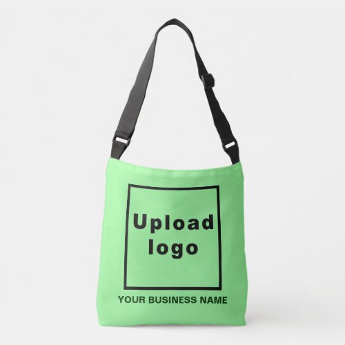 Business Name and Logo on Light Green Crossbody Bag