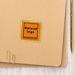 Business Name and Logo on Orange Color Patch