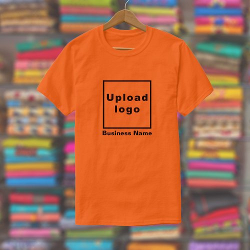 Business Name and Logo on Orange T_Shirt