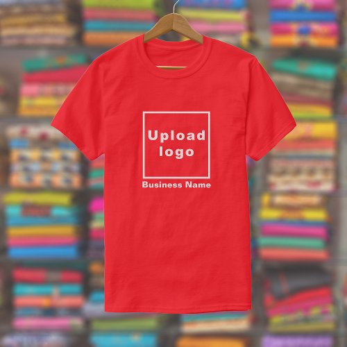 Business Name and Logo on Red T_Shirt