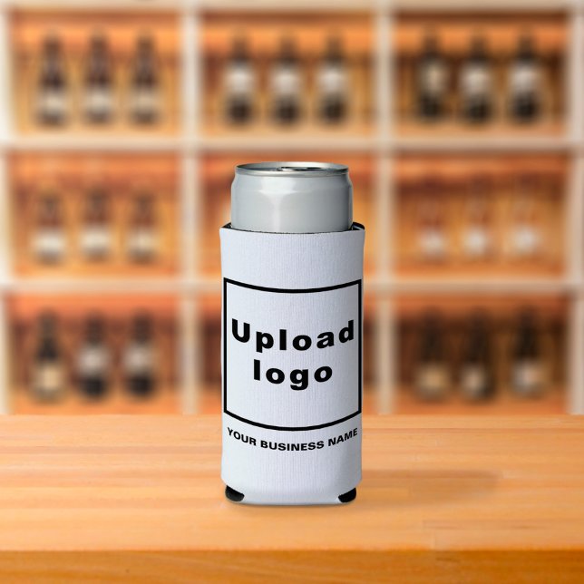 Business Name and Logo on Seltzer Can White Cooler (Build brand name awareness. Your business name and logo on white seltzer can cooler.)
