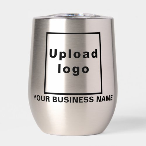 Business Name and Logo on Stainless Wine Tumbler