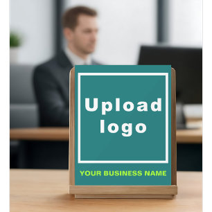 Business Name and Logo on Teal Green Acrylic Sign