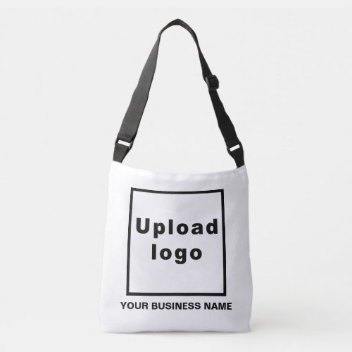 Business Name and Logo on White Crossbody Bag