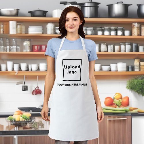 Business Name and Logo on White Polyester Apron