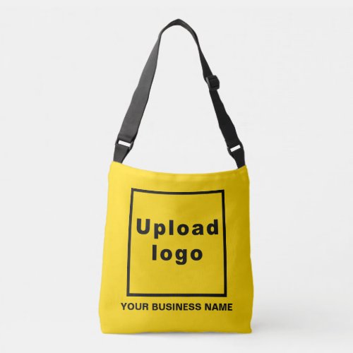 Business Name and Logo on Yellow Crossbody Bag