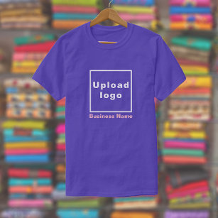 On: Purple Printed T-Shirt