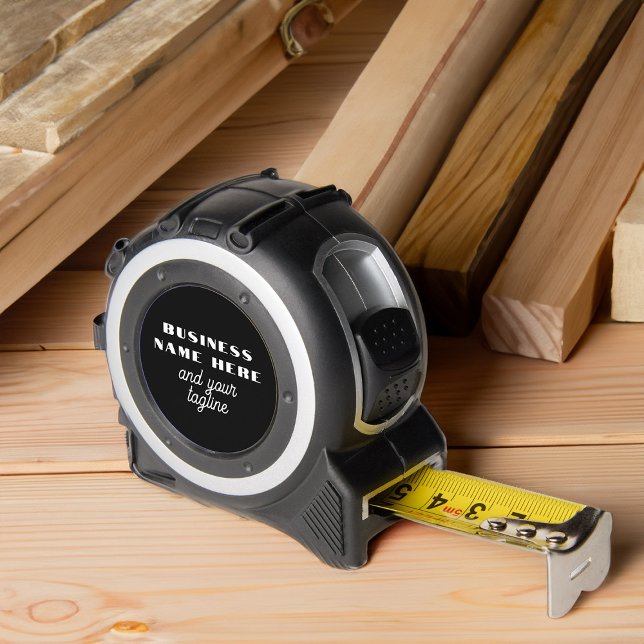 Business Name and Tagline Custom Branded Tape Measure (Branded tool for home repair and construction business)