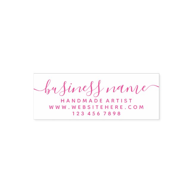 Business Name Basic Signature Script Self-inking Stamp