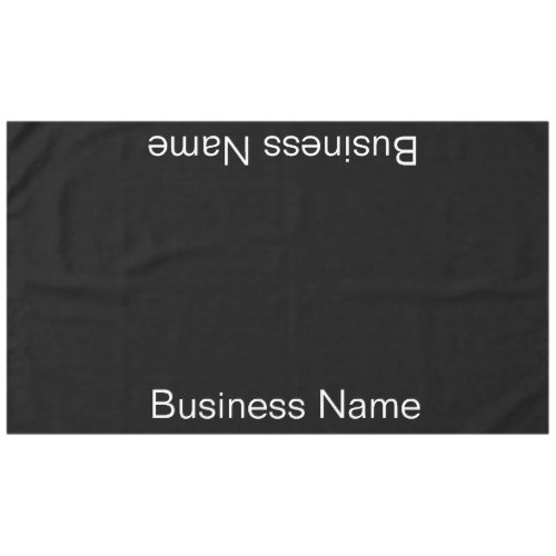 Business Name Black and White Text Template Tablecloth