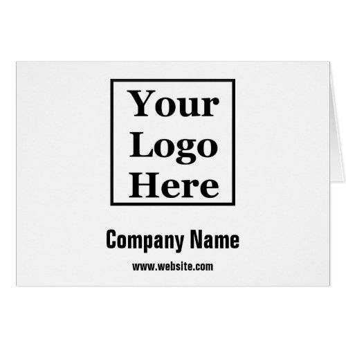 Business Name Black Text and White Your Logo Here