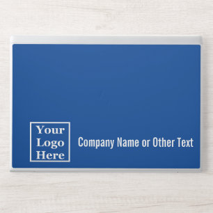 Business Name Blue White Your Logo Here Template HP Laptop Skin