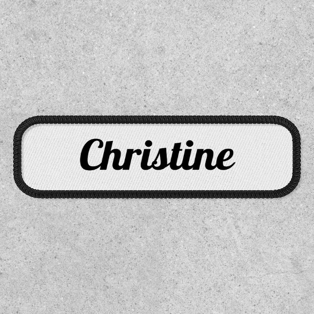 Business Name | Clean Monogram Staff Patch (Front)