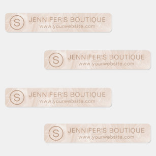 Business Name Clothing Size Tags Marble Labels