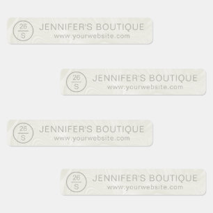 Business Name Clothing Size Tags Marble Labels