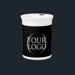 Business Name Create Your Own Company Text Beverage Pitcher<br><div class="desc">You can customize it with your photo,  logo or with your text.  You can place them as you like on the customization page. Modern,  unique,  simple,  or personal,  it's your choice.</div>