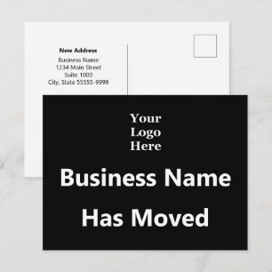 Business Name Has Moved Branded Logo New Address Postcard