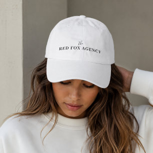 Business Name Hat Custom Text Baseball Cap Gift