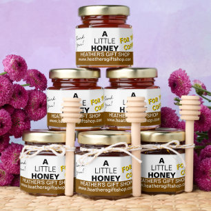 Business Name Honey Coffee Thank You Brown Jar Favors