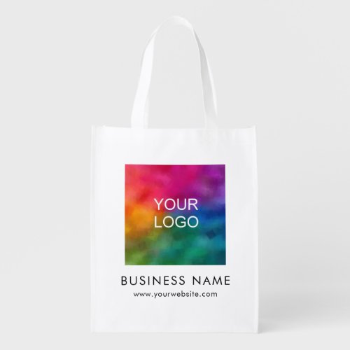 Business Name Logo Text Template Promotional Best Grocery Bag