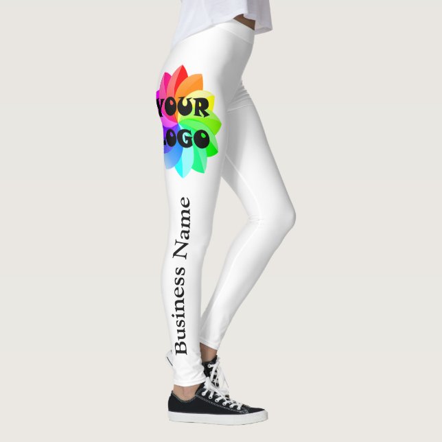 Business Name Logo Yoga Pants Pilates Hot Leggings (Right)