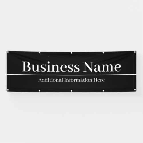 Business Name or Other Editable Text Banner