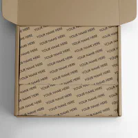 Business Name Packaging Branded Corporate Kraft Tissue Paper