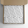 Business Name Packaging Branded Corporate White Tissue Paper