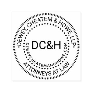 Business Name Professional Logo Initials URL Self-inking Stamp