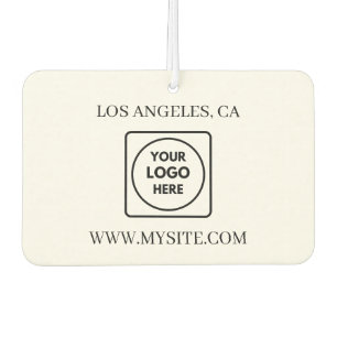 Business Name QR Code Contact Info Custom Air Freshener