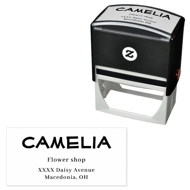 Business Name Return Address Self-inking Stamp (In Situ)