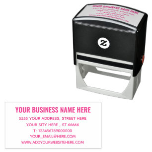 Business Name Return Address Self-inking Stamp