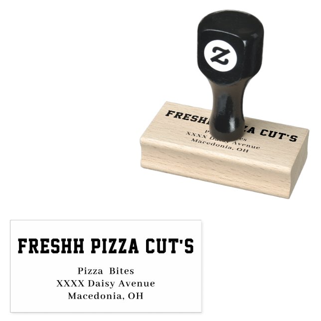 Business Name Rubber Stamp (Stamped)