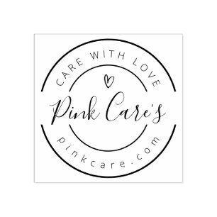 Business Name, Slogan and Website Rubber Stamp