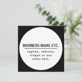 Business Name & Slogan/other text | Black & White (Standing Front)