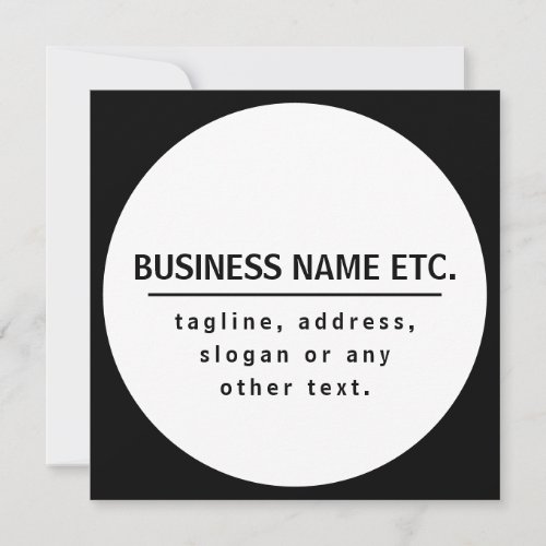 Business Name  Sloganother text  Black  White