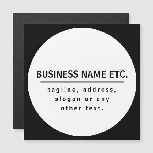 Business Name  Sloganother text  Black  White