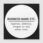 Business Name & Slogan/other text | Black & White (Front)