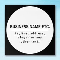 Business Name & Slogan/other text | Black & White