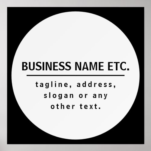 Business Name  Sloganother text  Black  White Holder