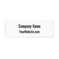 Business Name Website Product Label Template | Zazzle