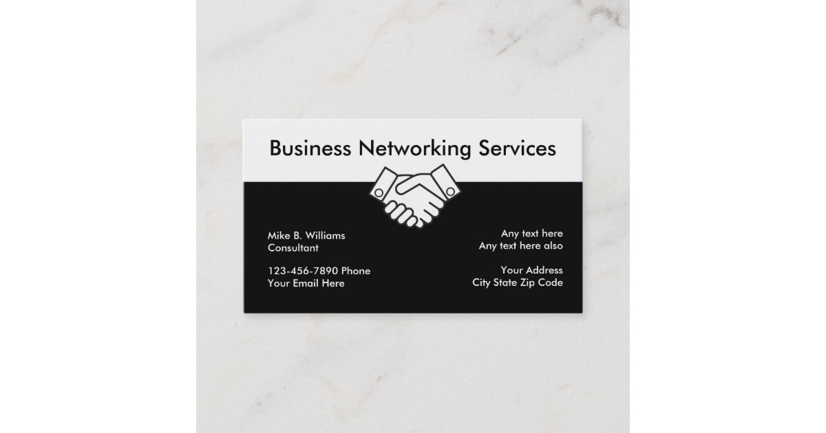 Business Networking Business Cards Zazzle