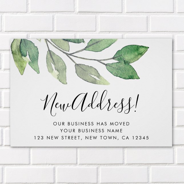 Business New Address Watercolor Poster (Creator Uploaded)